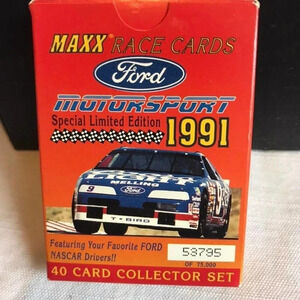 Vintage Ford Maxx Race Cards 1991 40 pieces card collector Set